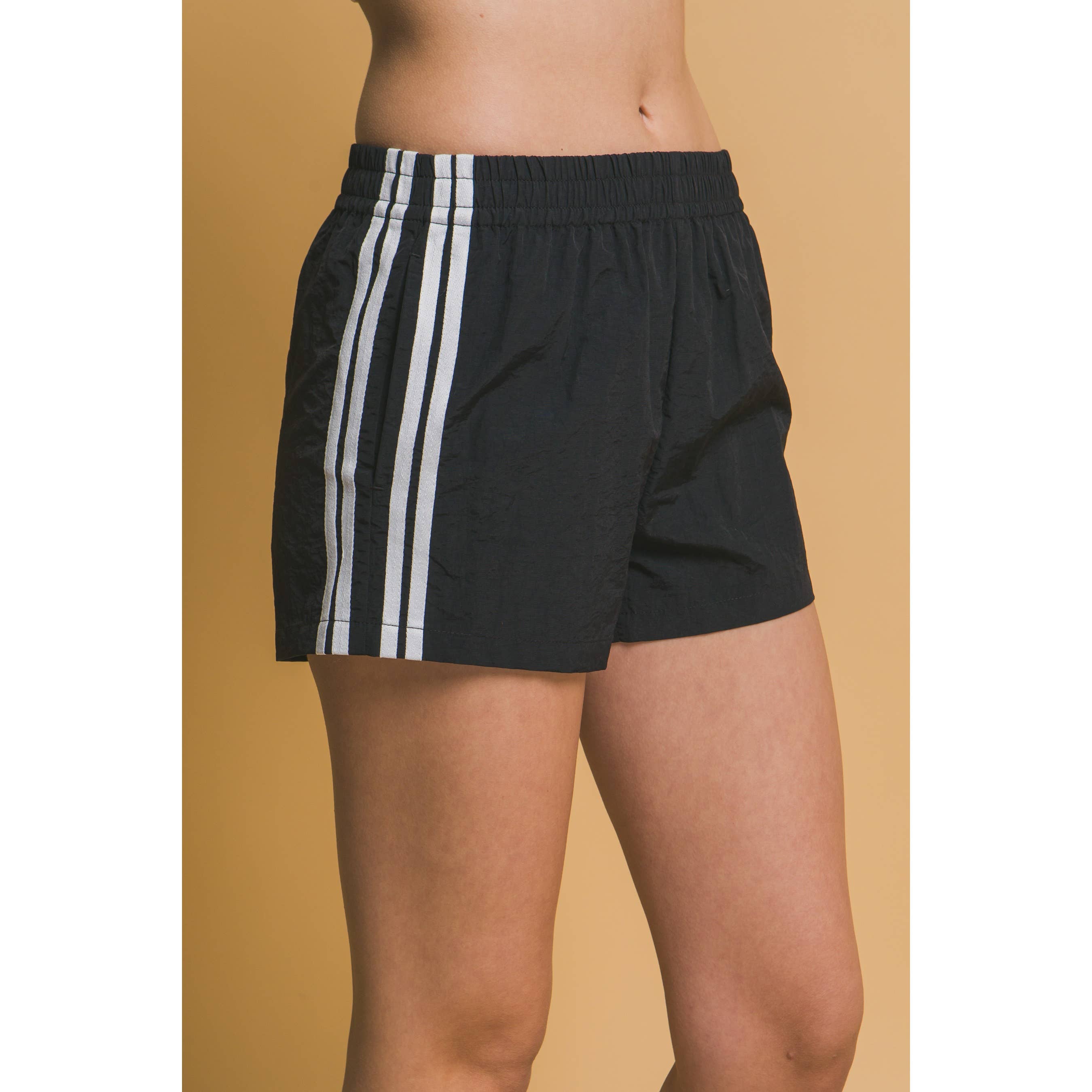 ITSSY - Wholesale Shorts - Women's - Side Stripe Windbreaker Shorts3