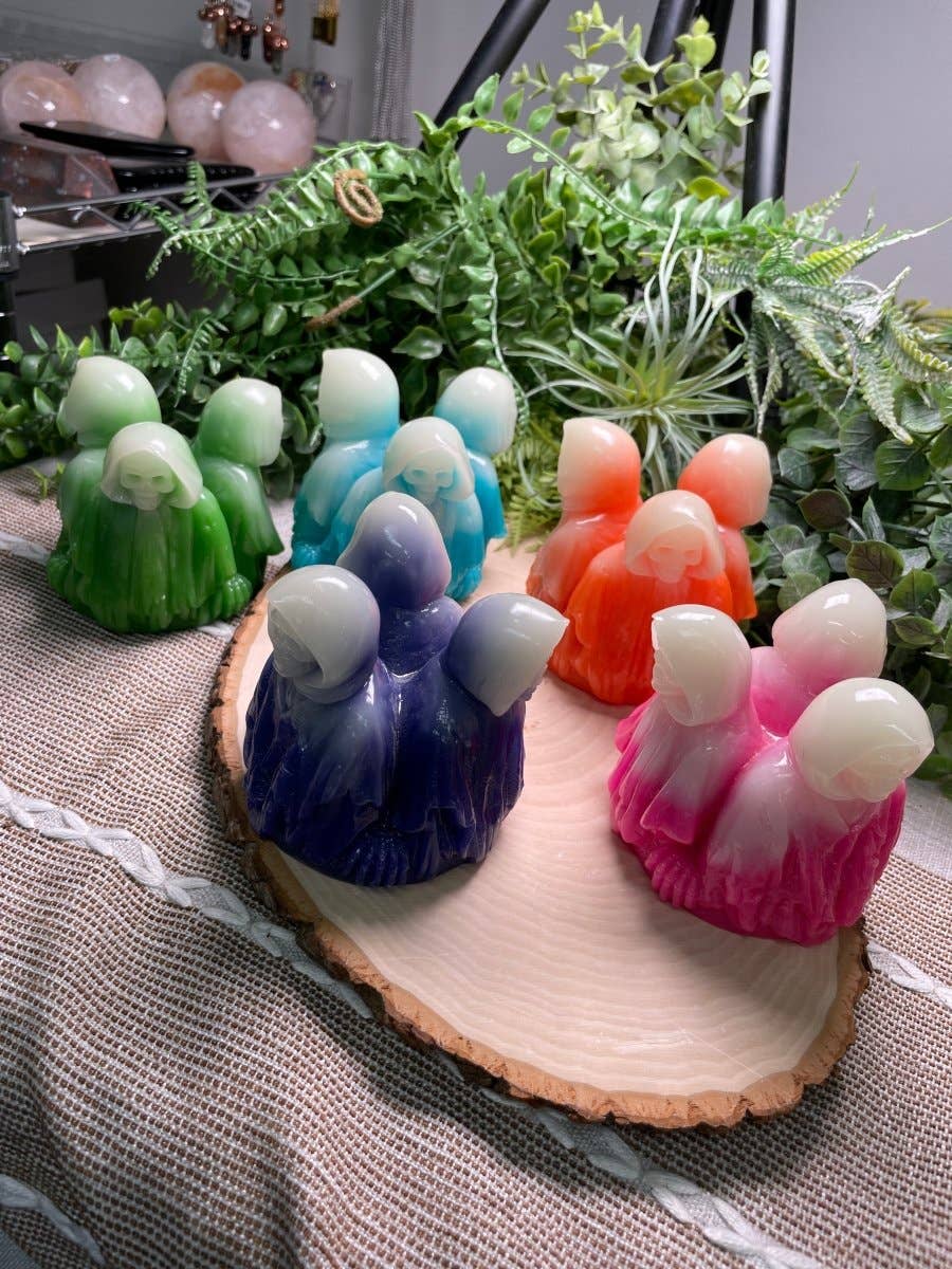 Copper Ashes - Wholesale Spiritual Stone/Crystal - Death Reaper Resin Sphere Holder7