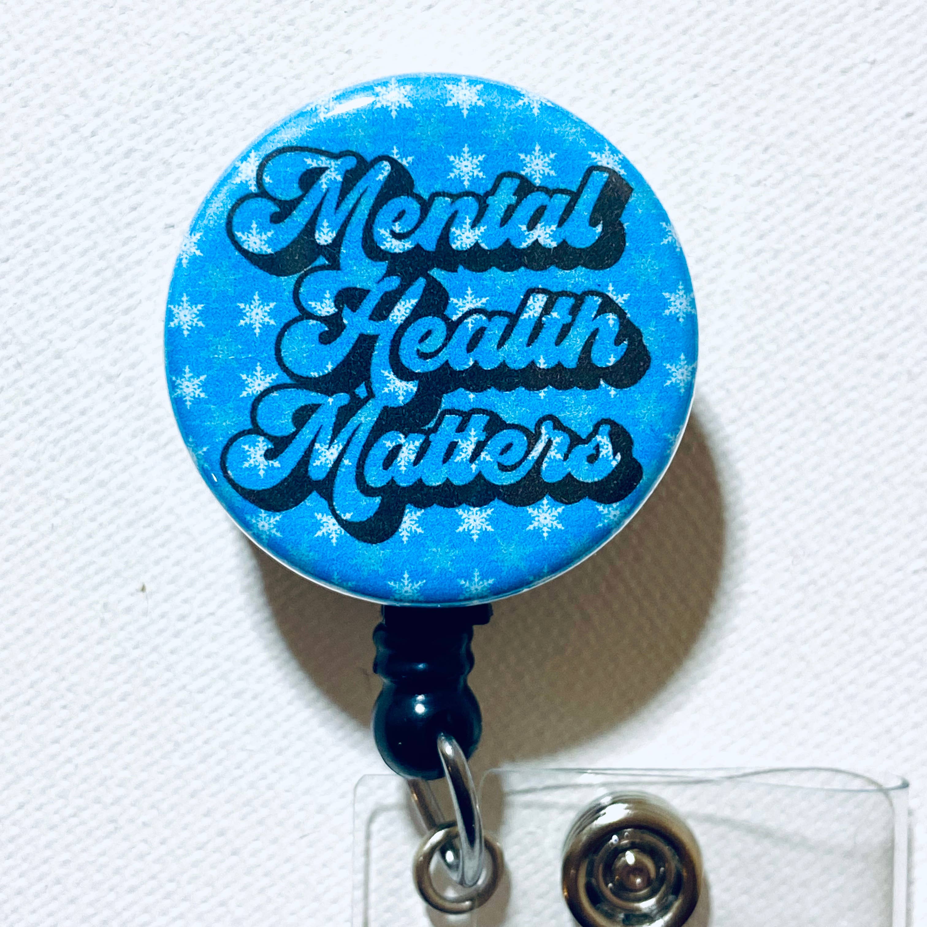 Wholesale Mental Health Matters Badge Reel for your store - Faire