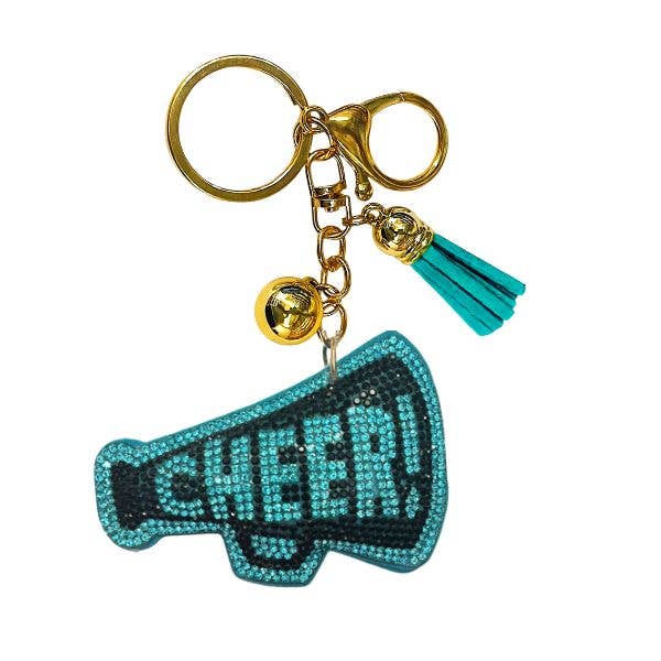 Queens Designs - Wholesale Keychain - Women's - Cheer Crystal Bling Keychains11