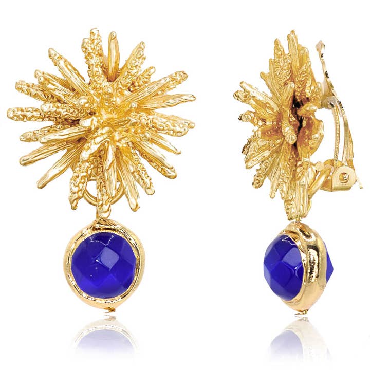 KARINE SULTAN - Wholesale Clip-On Earrings - Coriandoli Clip-on Starburst Earrings – Elegant & Colorful1