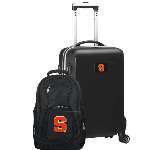 NCAA Syracuse Orange Deluxe 2 Piece Backpack & Carry-On Set for wholesale by Mojo Licensing