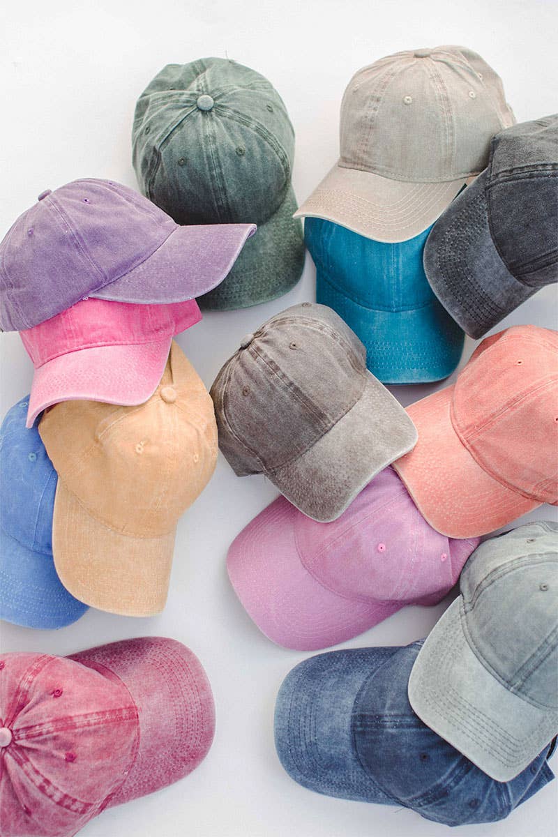 Space 46 Wholesale - Wholesale Baseball cap – Women's - Washed Denim Hat Cap Baseball Hat