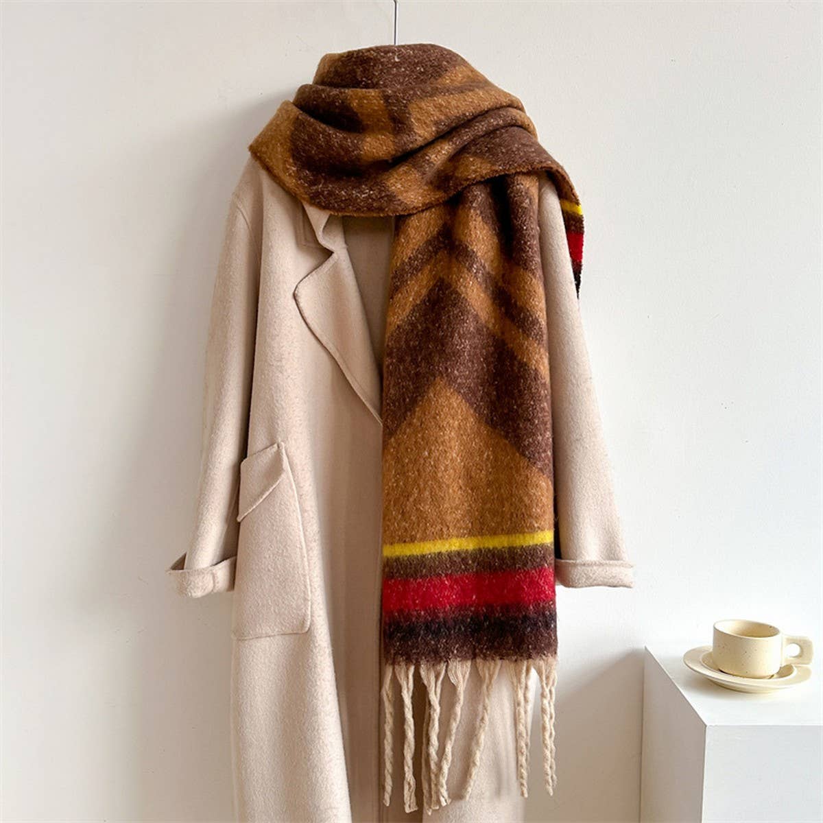 ACCITY - Wholesale Scarf - Women's - Autumn Winter Long Scarf - Thick Cozy Wrap_CWASC09747