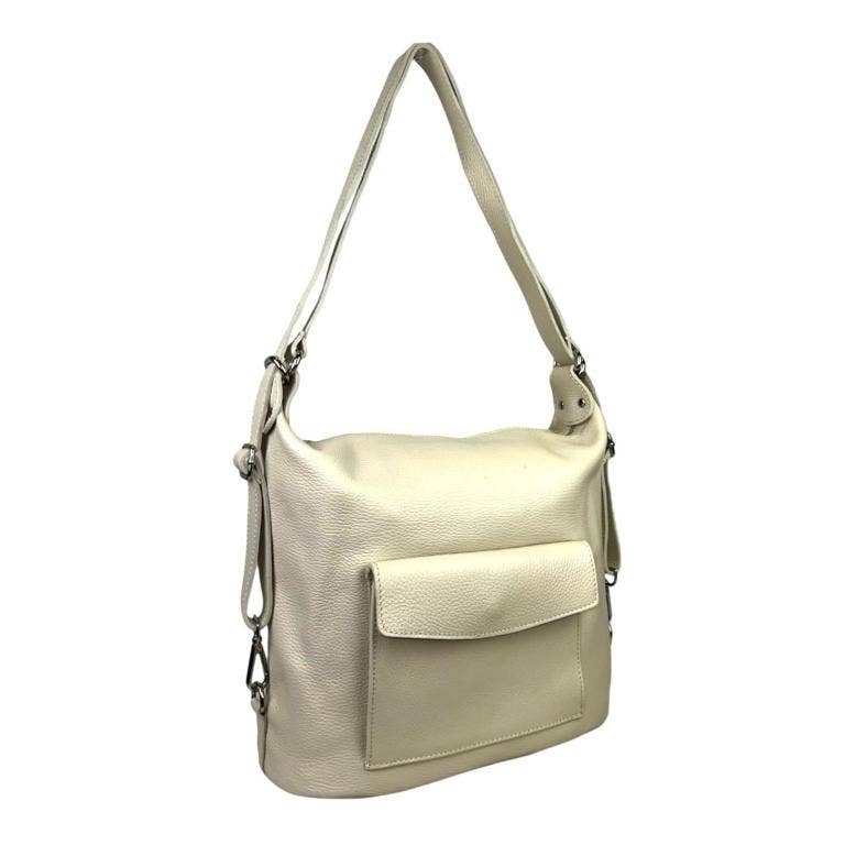 Chenson & Gorett – Großhandel Schultertasche – Damen – Echter Leder-Rucksack, umwandelbar in Schultertasche B2B6