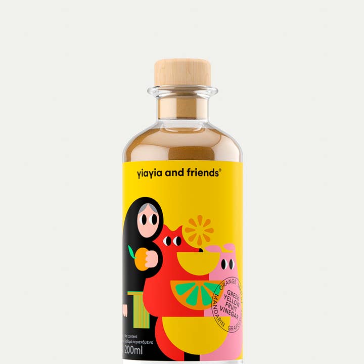 Hellenic Farms - Wholesale Vinegar - Yiayia & Friends Yellow Fruit Vinegar