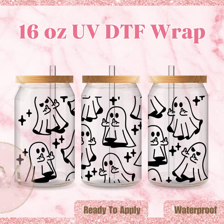 Envoltorio DTF de Fantasma Divertido para venta al por mayor de Dm Crafting