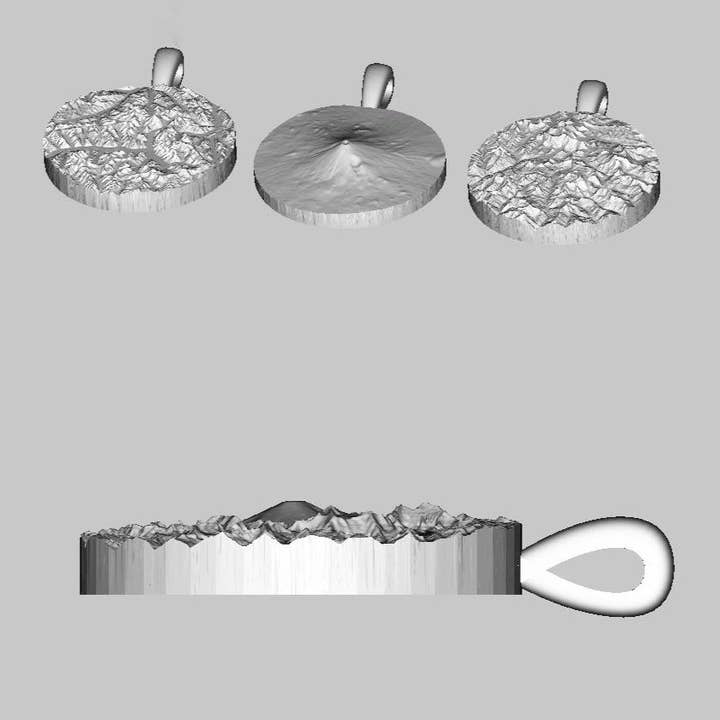 Jess MacDonald Brass - Wholesale Pendant/Charm Necklace - Mount Everest Base Camp - Iconic Summits 3D Pendant Necklace6