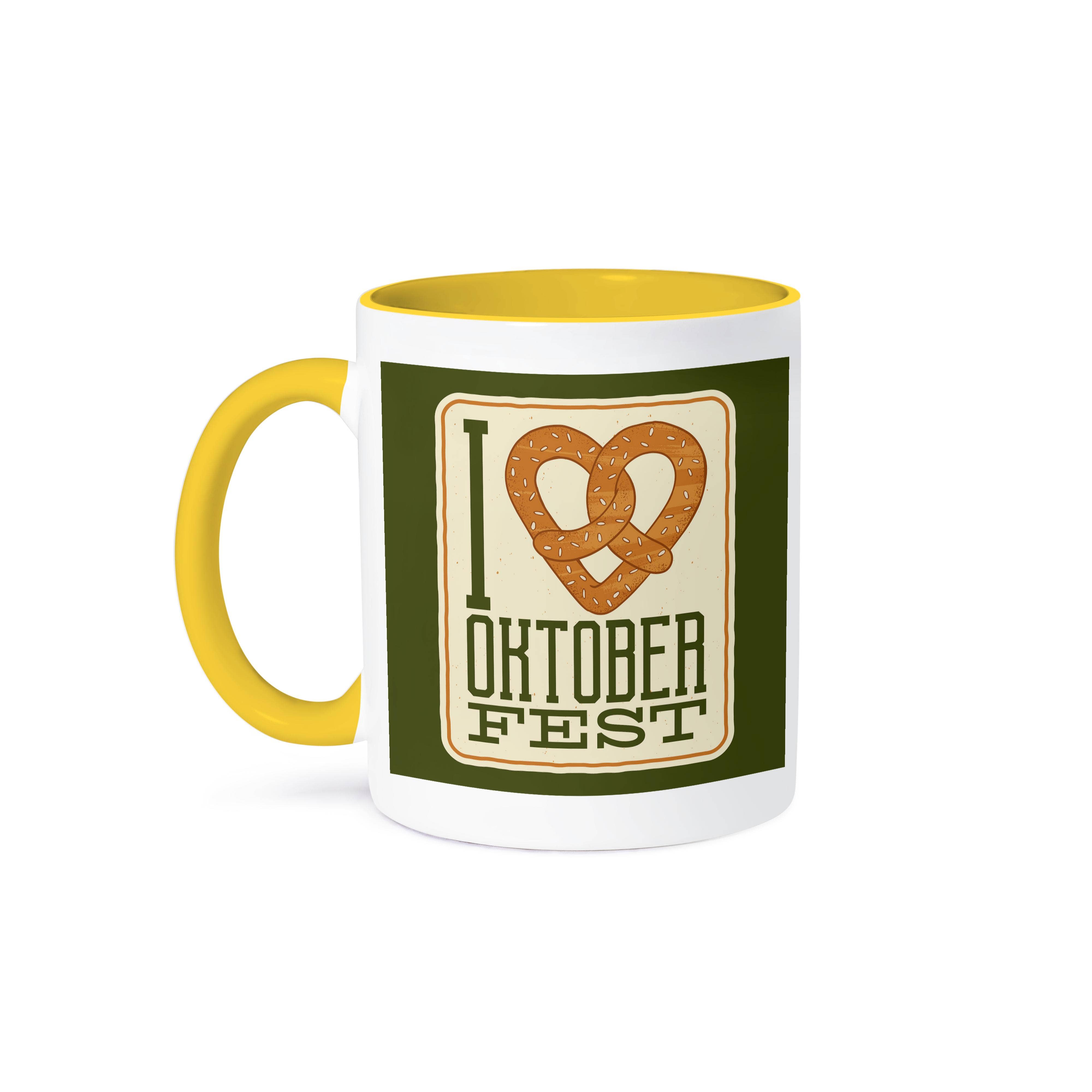 3dRose - Wholesale Coffee Mug - 3dRose, I love Oktoberfest Pretzel, Mug0