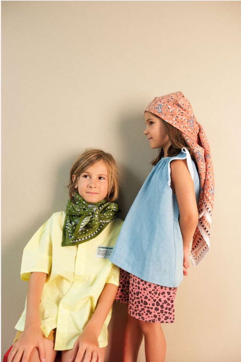 Maison Augustin – Großhandel Schal – Kinder – Babyschal und Kinderschal Zebra in Khaki1