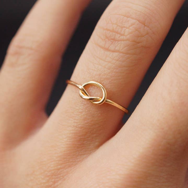 Hannah Naomi - Wholesale Band/Stacked Ring - Open Knot Ring, 14K Gold Fill10