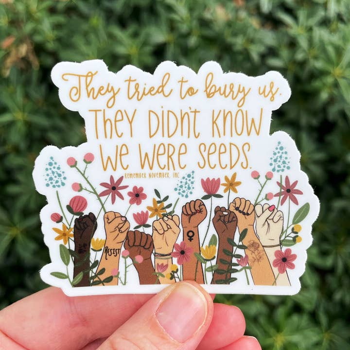 Women Empowerment Vinyl Sticker Bumper Sticker Womens Rights for wholesale by Remember November, Inc