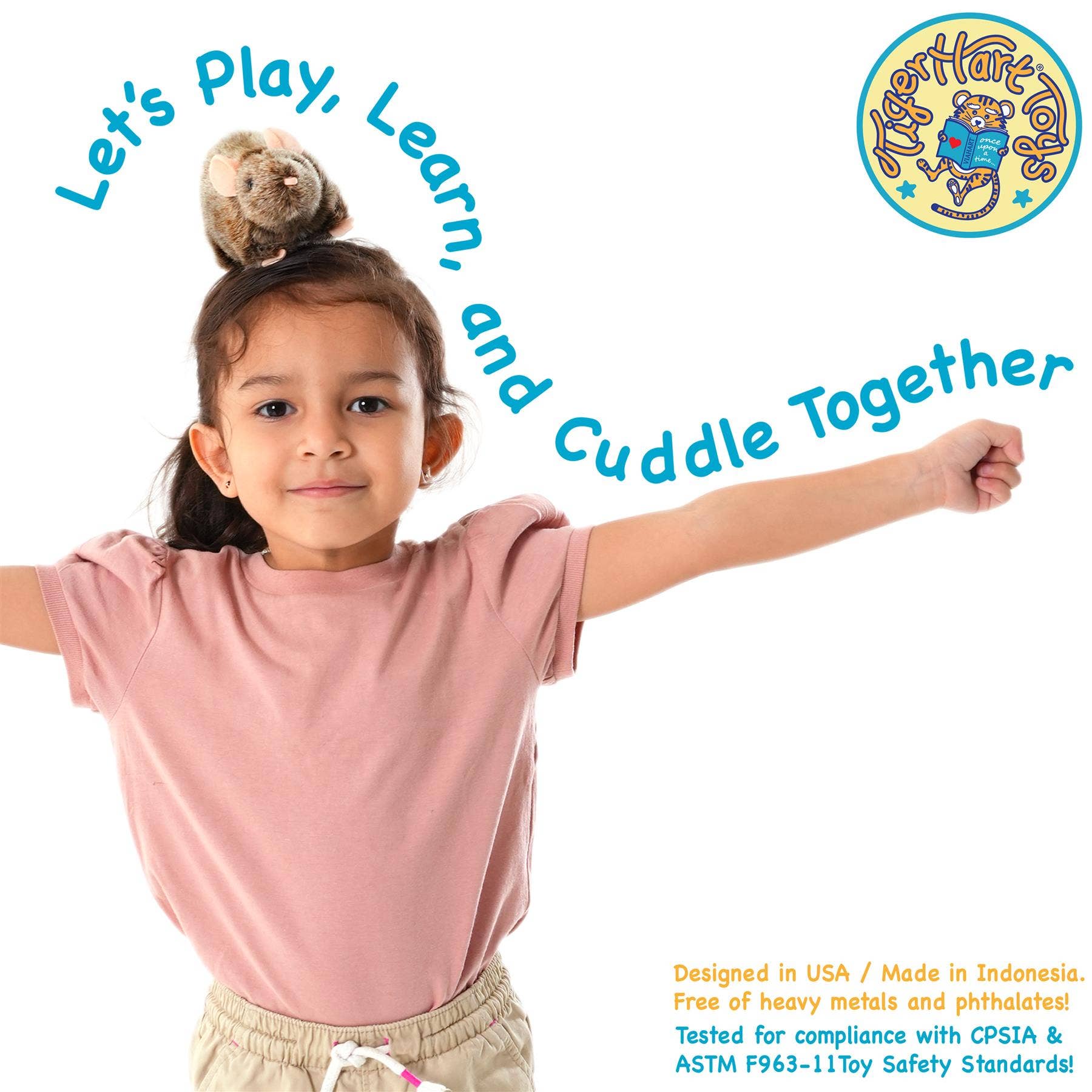 VIAHART Toy Co. - Wholesale Stuffed/Plush Toy - Kids & Baby - Reuben The Rat | 7 Inch Stuffed Animal Plush4