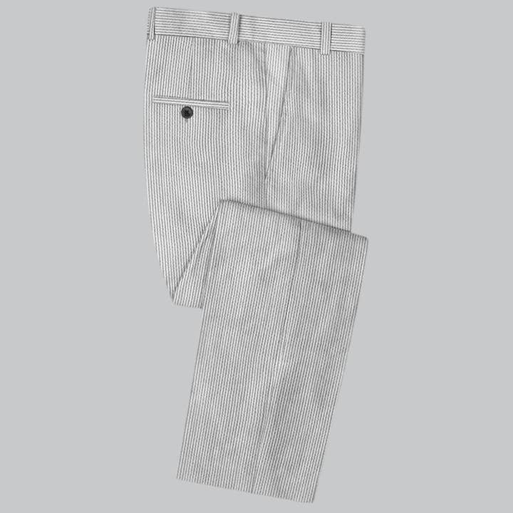 Ferrecci - Wholesale Suit Set - Men's - Ferrecci - Men's Slim Fit Two Button Seersucker Suit9