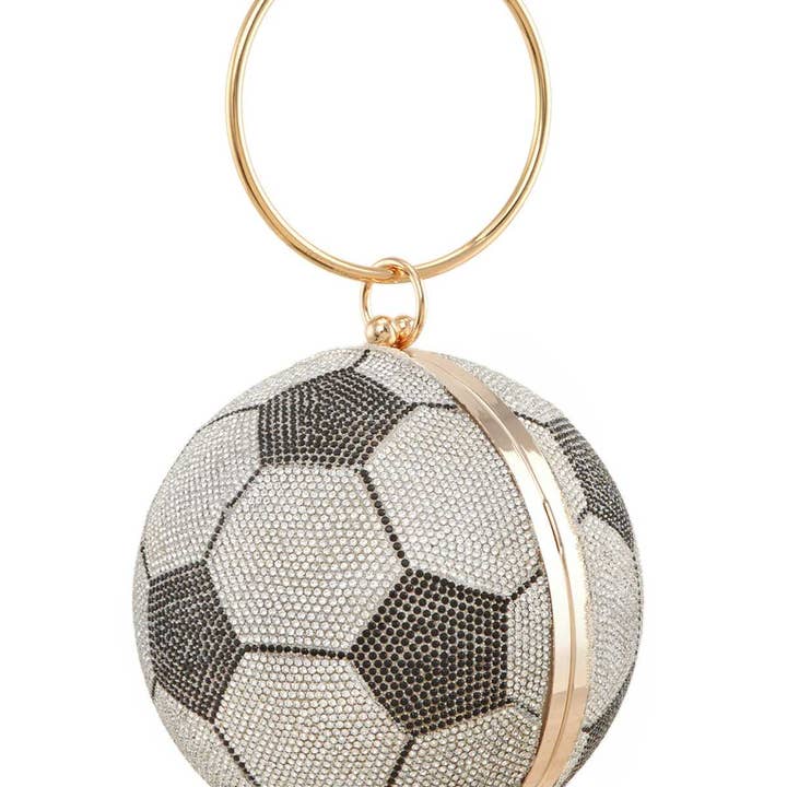 Shop Neighbors - Wholesale Clutch Bag - Women's - Full Rhinestone Soccer Ball Clutch