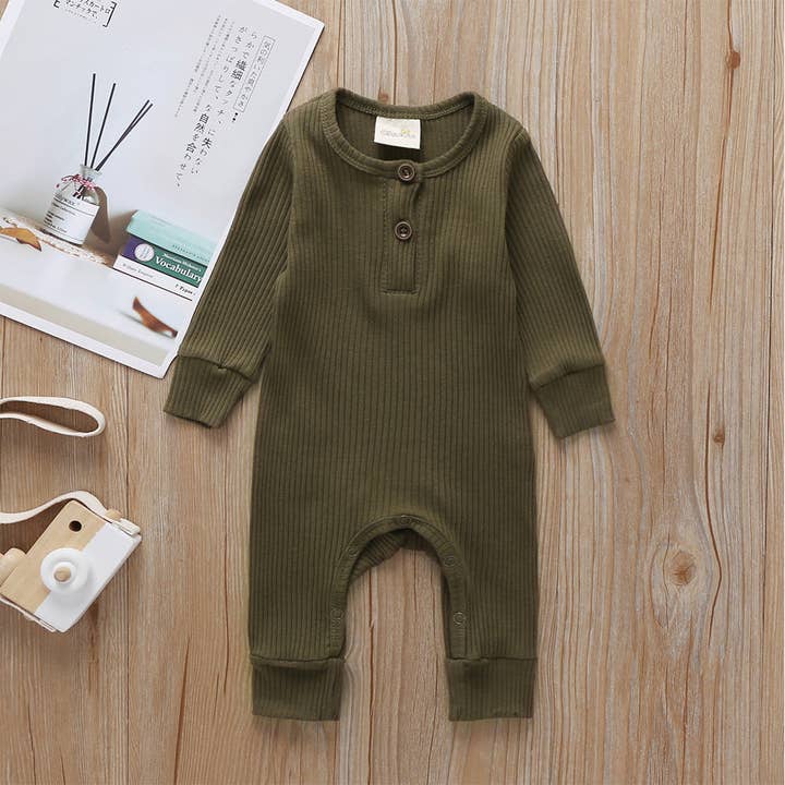 PatPat - Wholesale Jumpsuit – Baby - Baby Boy / Girl Cotton Knitted Style Cardigan Jumpsuit6
