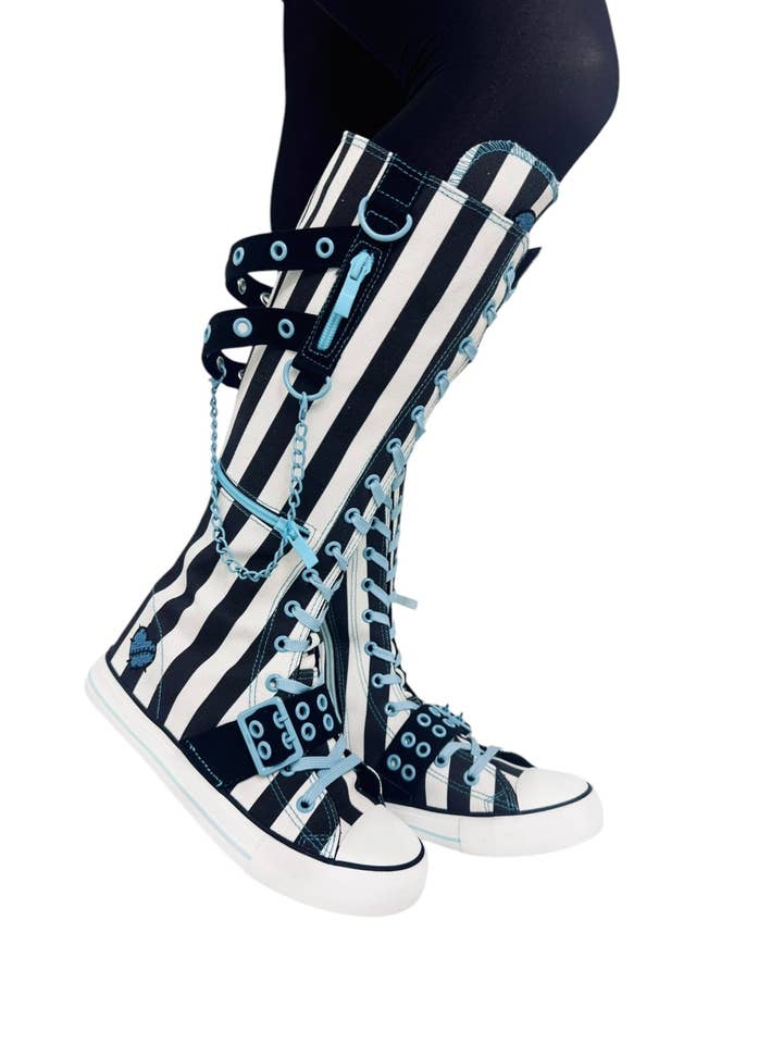 RAWR XD FRANKIE STEIN - BLACK/WHITE/BLUE for wholesale by YRU Shoes