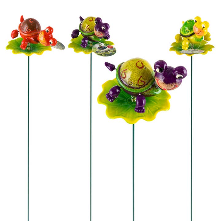 DECORAÇÃO DE ESTACA DE JARDIM 20'' TARTARUGAS por atacado de Deluxe Import Trading