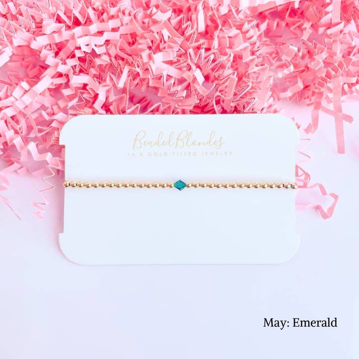 Beaded Blondes – Großhandel Perlenarmband – Birthstone Swarovski-Armband-Kollektion, 12 Stück6