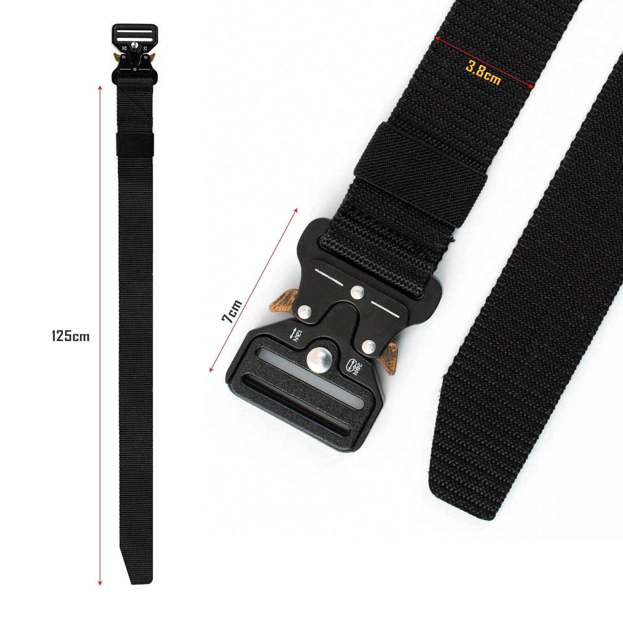 Ledsone - Wholesale Belt - Men's - Fabric Trim Men's Belt Adjustable Buckle Fit for Men Dress ~533711