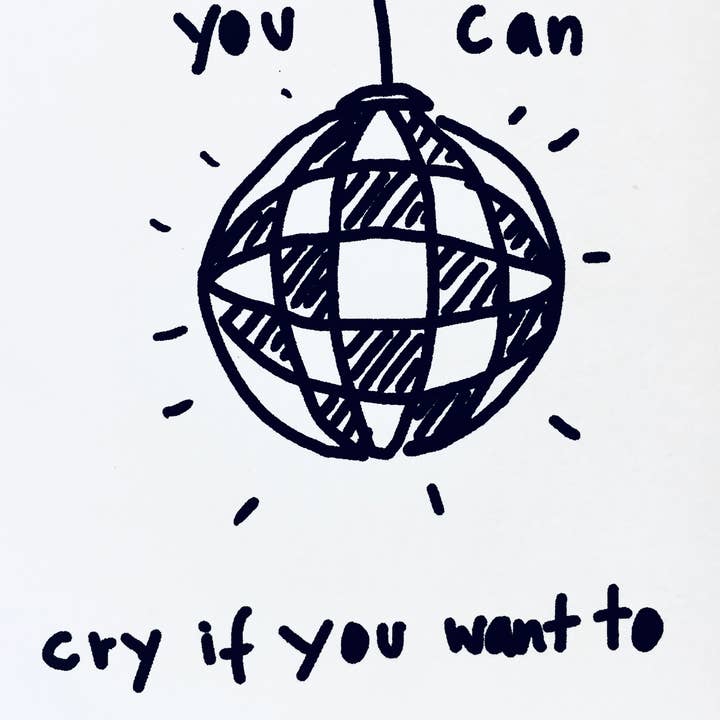 Happy Birthday Cry If You Want To Folding Card for wholesale by superjujupress