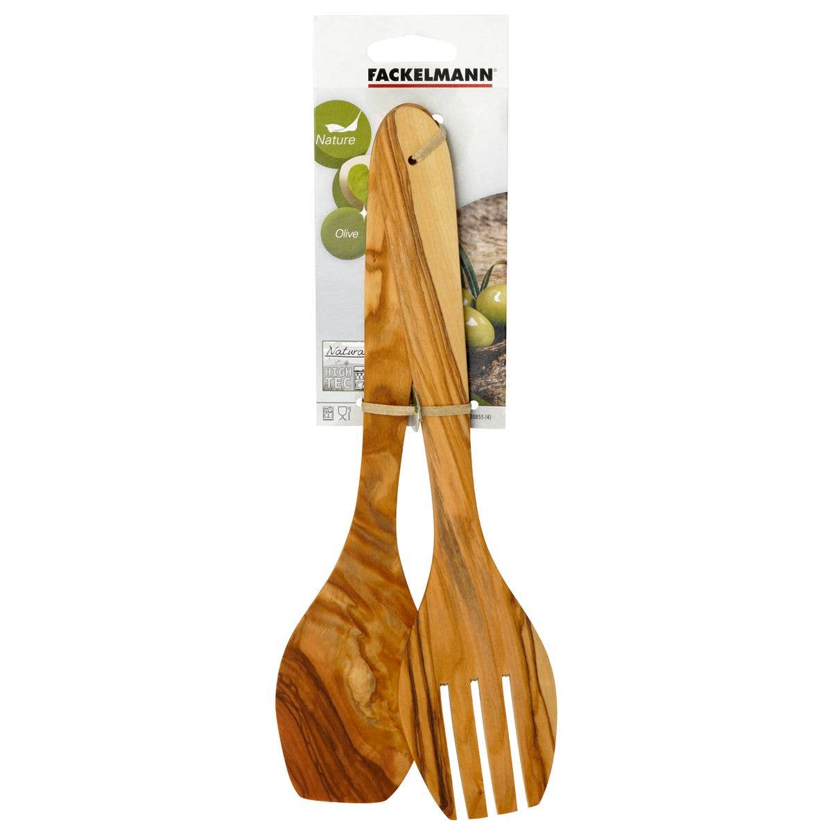 Fackelmann - Wholesale Serving Utensil - Fackelmann Salad Cutlery Olive Wood Edition8