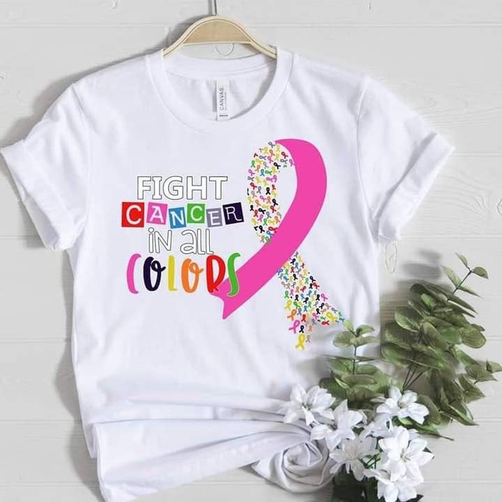 Fight Cancer Graphic T for wholesale by Smile Graphics and Design