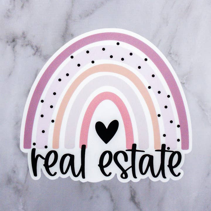 Fast ejendom Rainbow Sticker for engroshandel hos MaMarie & Co.
