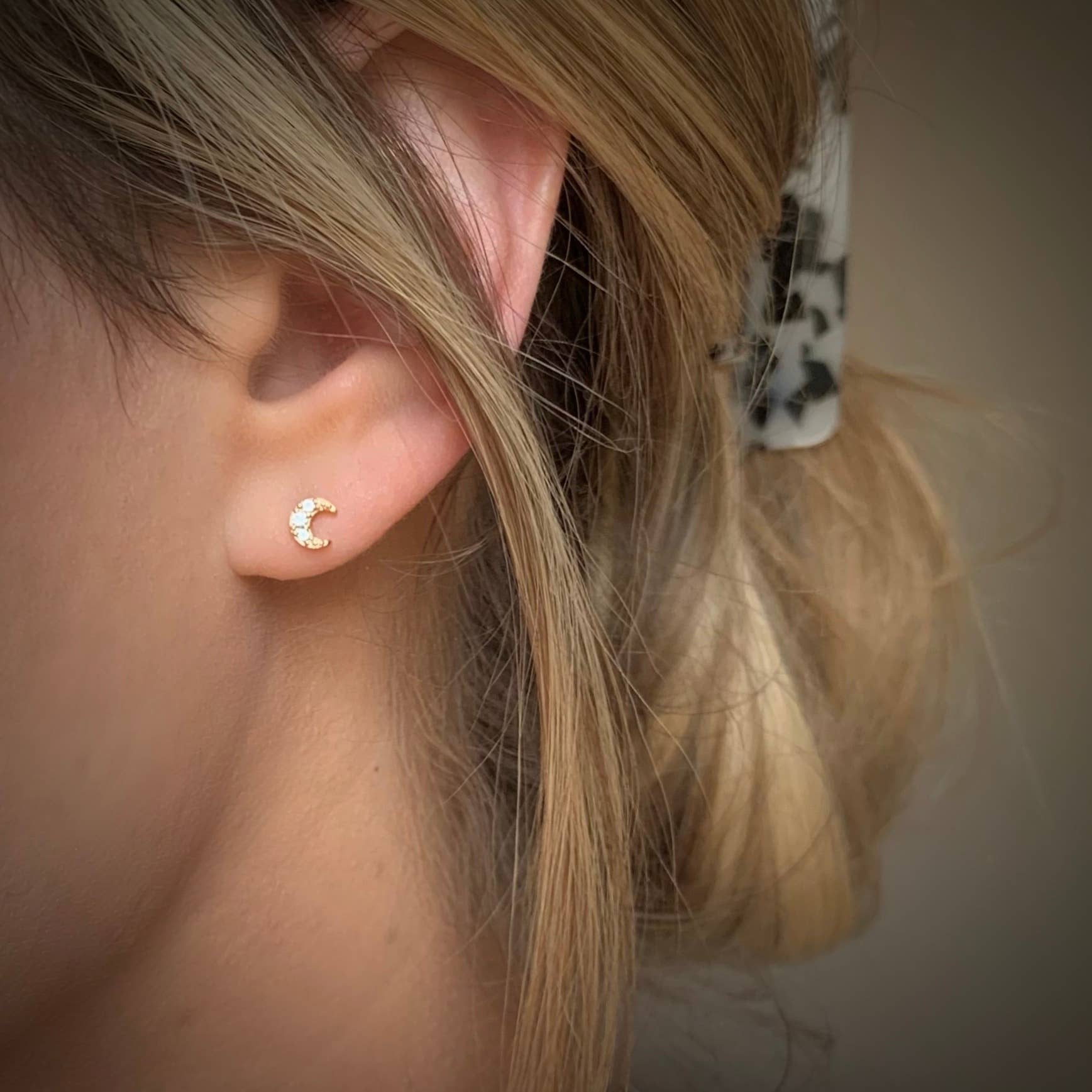 SALT by Sarah Curtis - Wholesale Stud/Post Earrings - STAR & MOON STUDS | gold | tiny & dainty stud earrings 2