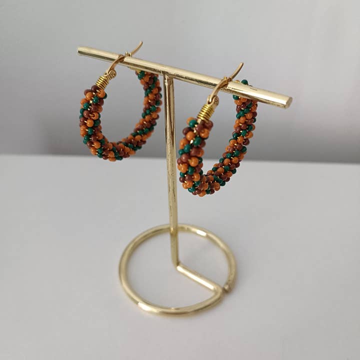 Kolorya - Wholesale Dangle Earrings - Embroidered Beaded Earrings | Multicolor2