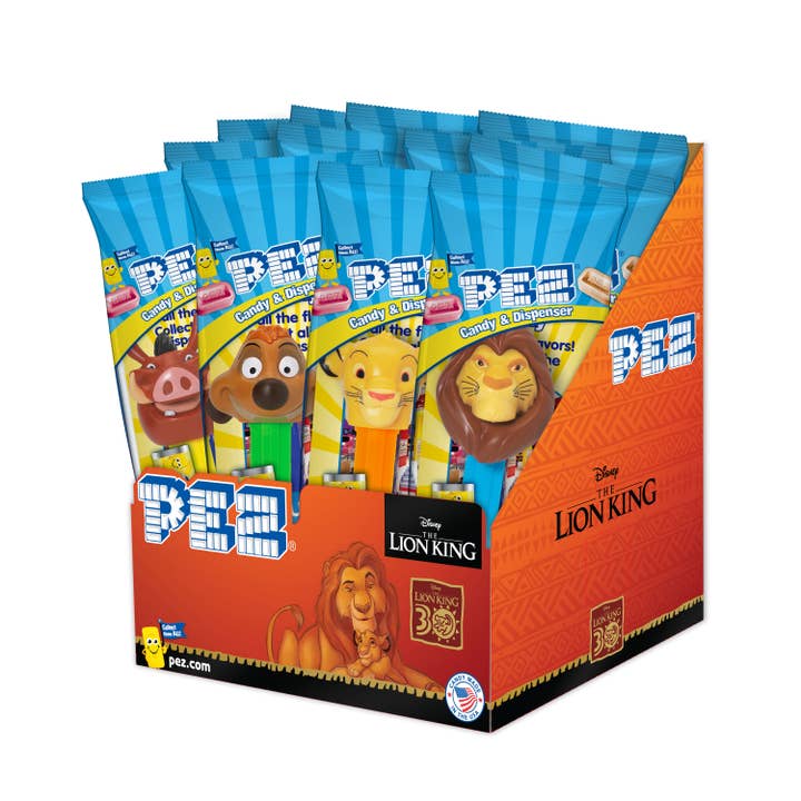 Grandpa Joe's Candy Shop - Wholesale Retailer Display - Food & Drink - Pez Poly - Lion King - 12ct