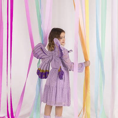 Ellie's Party Supply - Wholesale Inflatables - Butterfly Wings Foil Balloon - Matte Purple Wearable Accessory | 40x20 Inches