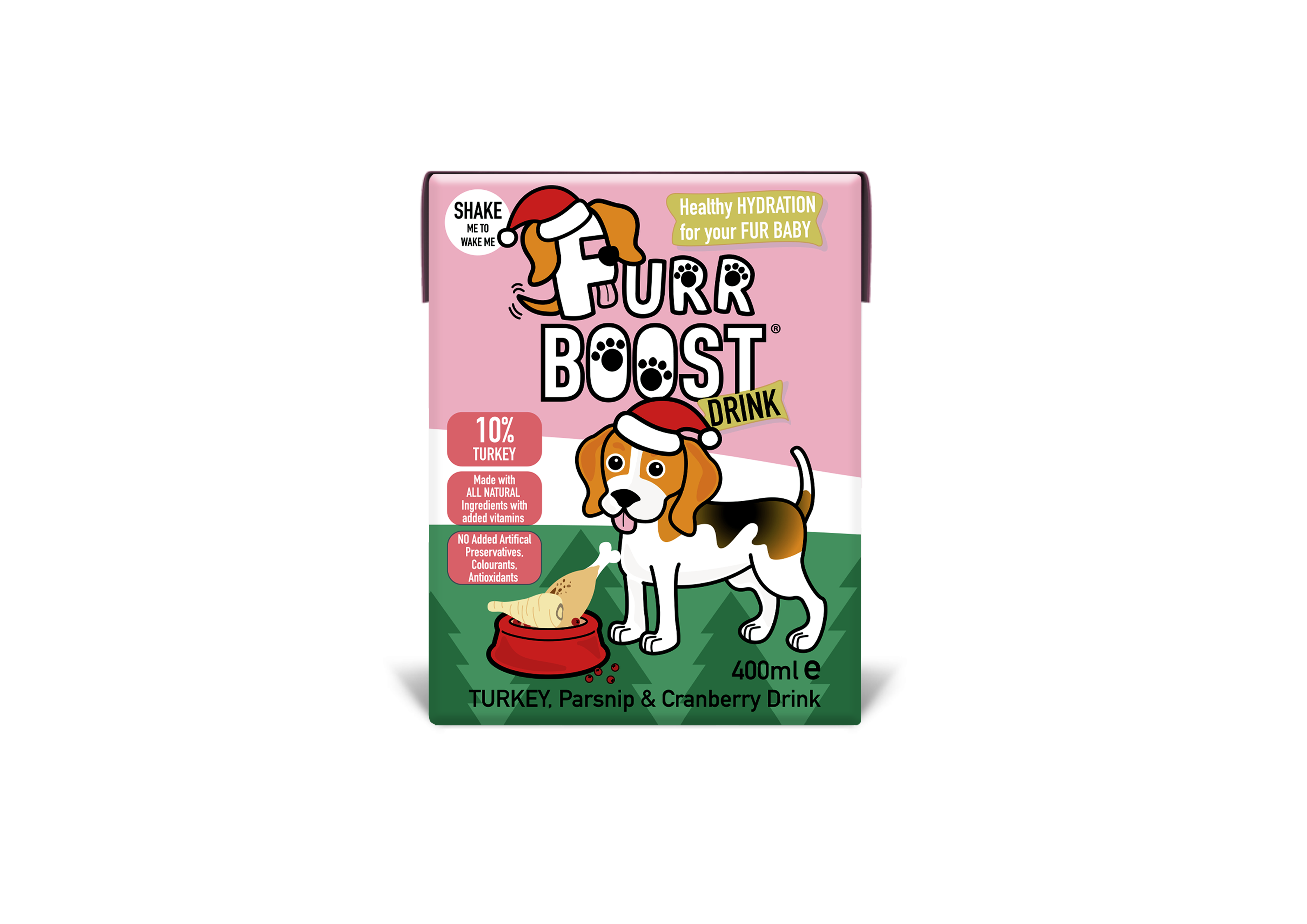 Furr Boost – wholesale Pet treats – Dog – Xmas Limited Edition Turkey, Parsnip and Cranberry 12x400ml0