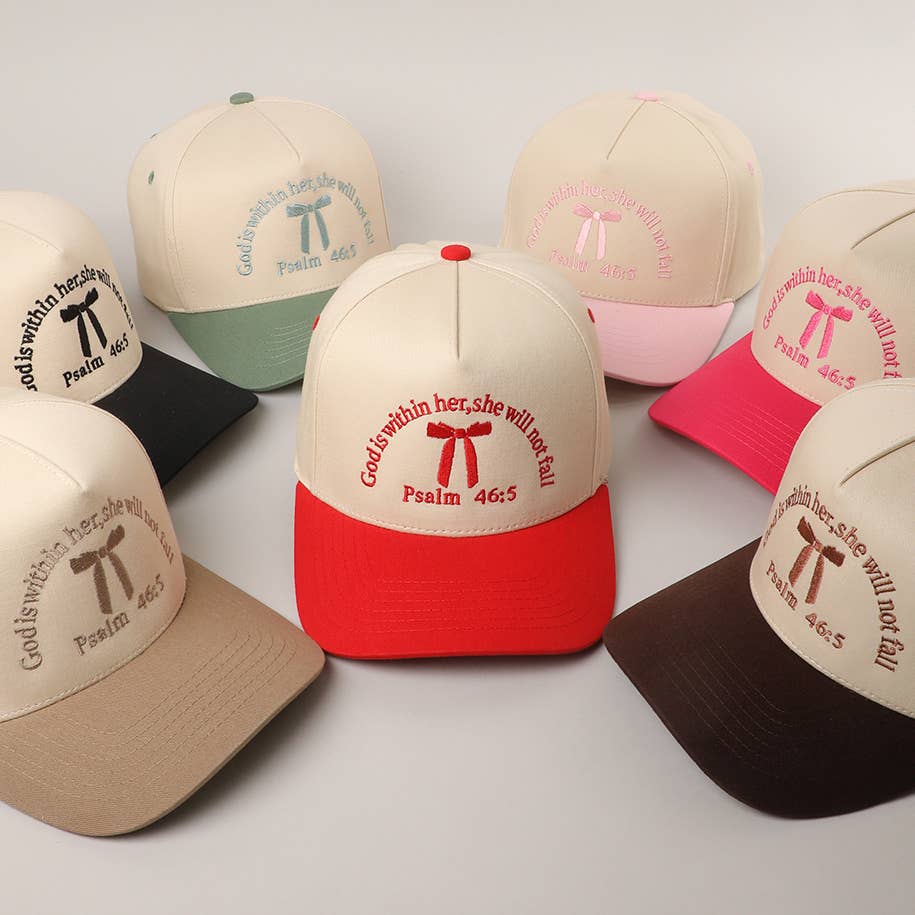 Fashion City - Wholesale Trucker Hat - Women's - Psalm 46-5 Ribbon Embroidered Trucker Hat7