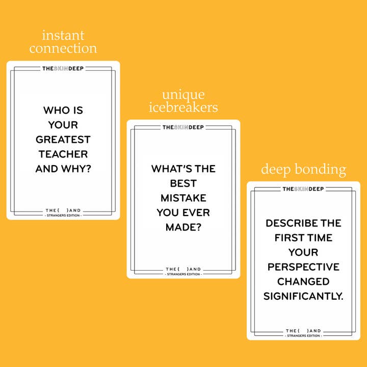 THE SKIN DEEP - Wholesale Card Game - {THE AND} Strangers Edition8