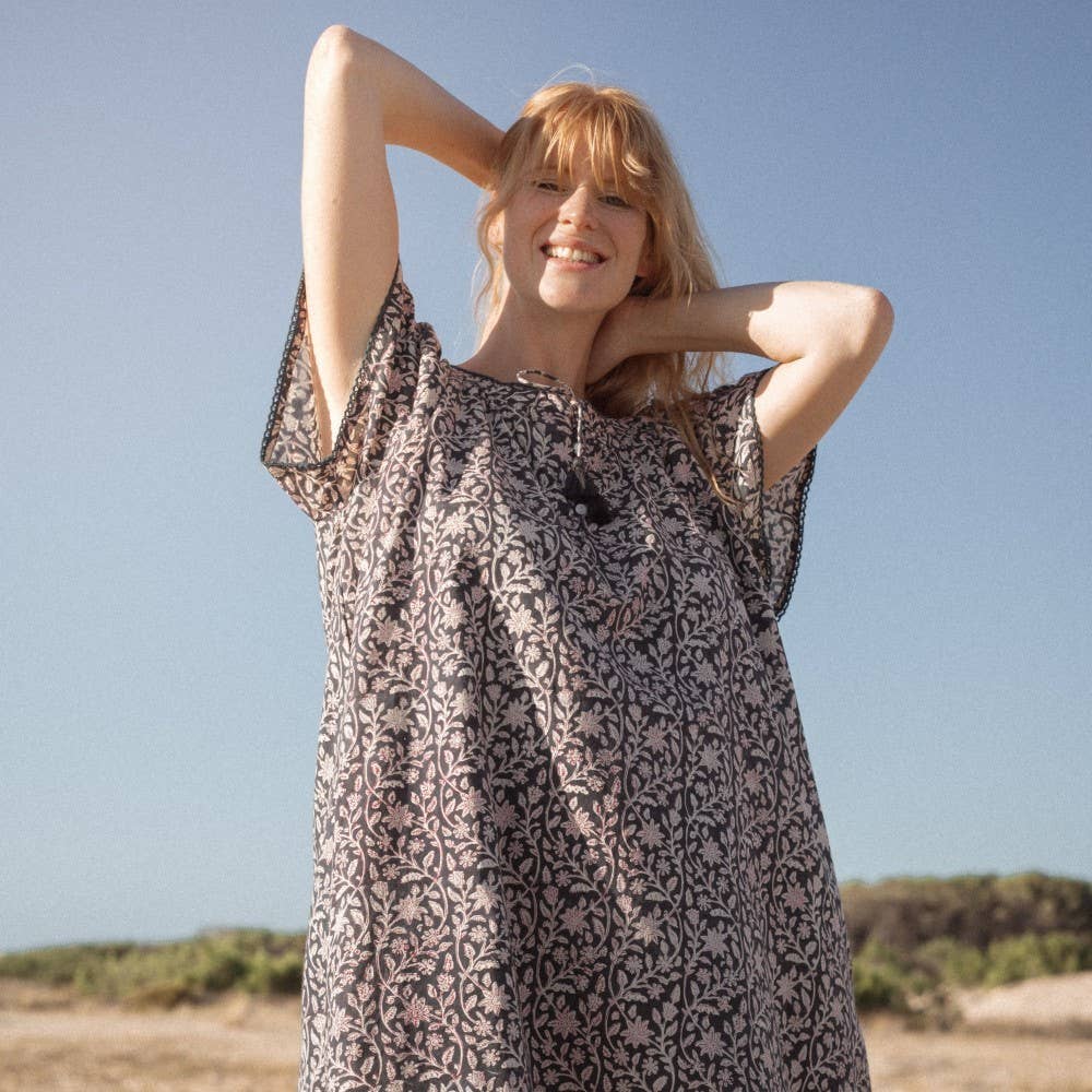 Bonheur du Jour - Wholesale Dress - Women's - Indigo Bamboo Women's Dress4