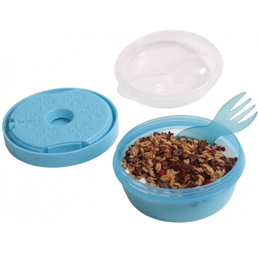 Carl Oscar - Wholesale Food Storage Container - N'ice Cup, snack box with cooling disc - Turquoise4