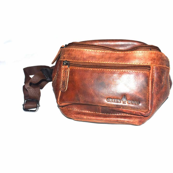 Greenwood Leather - Wholesale Belt Bag - Unisex - Echuca Unisex Leather Belt Bag