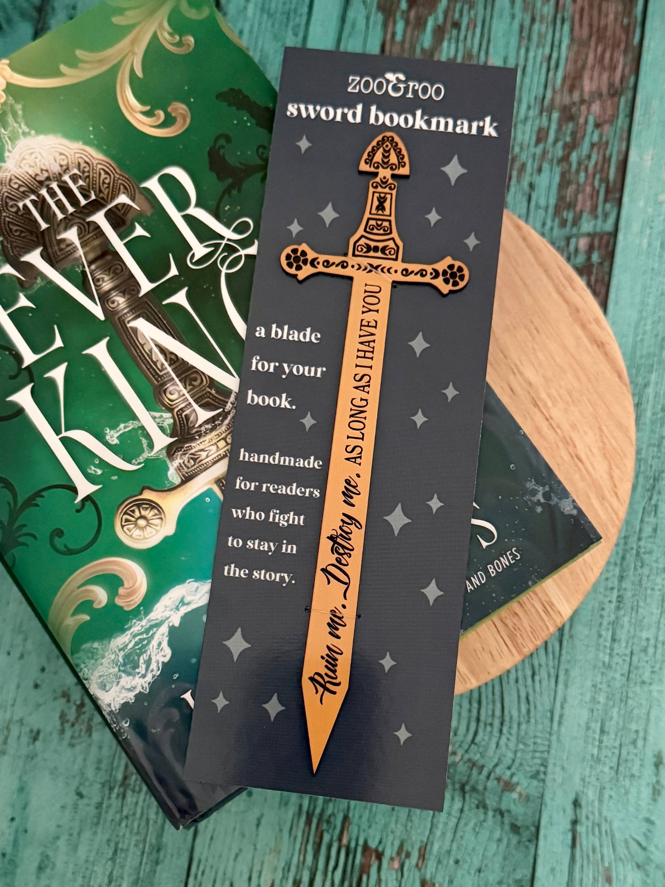 zoo&roo - Wholesale Bookmark - The Ever King sword bookmark  officially licensed book merch1