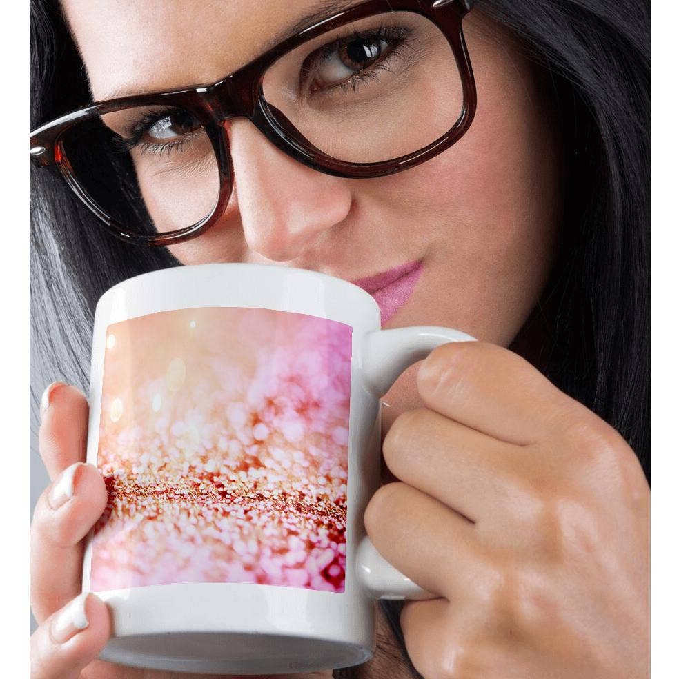 3dRose - Wholesale Coffee Mug - 3dRose, Sparkling Pink Gold Luxury Elegant Shiny Faux Glitter Effect Artprint, Mug9