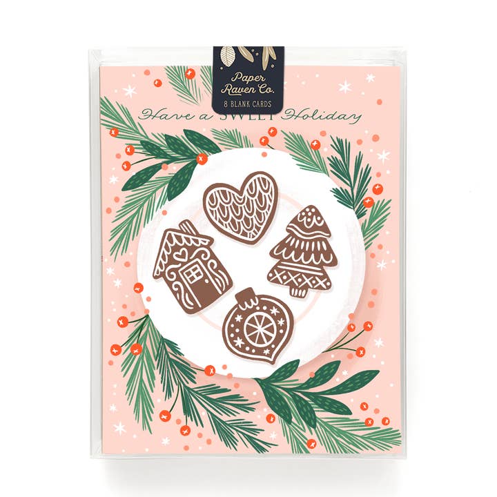 Holiday Cookies Card - Box Set of 8 for wholesale by Paper Raven Co.
