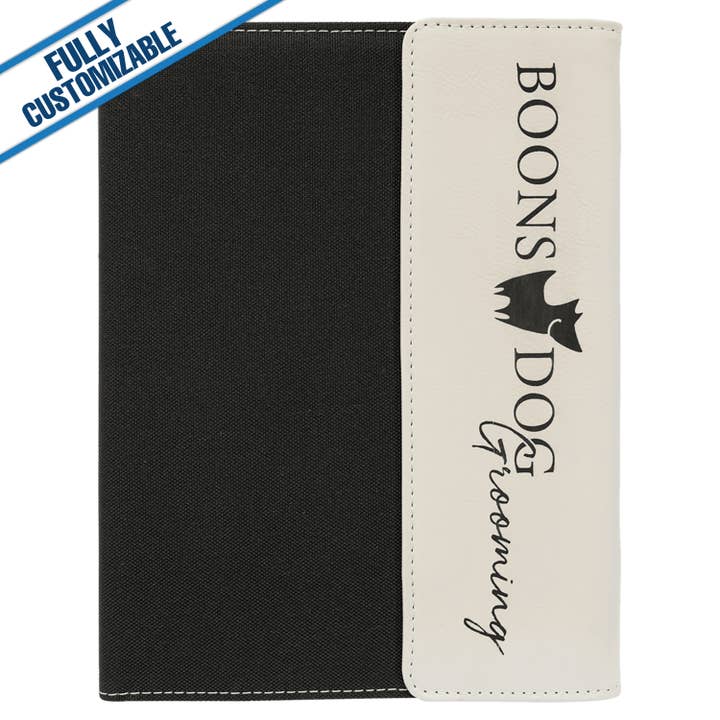 GiftWorksPlus - Wholesale Notepad - Canvas & Leatherette Portfolio & Notepad -Fully Customizable9