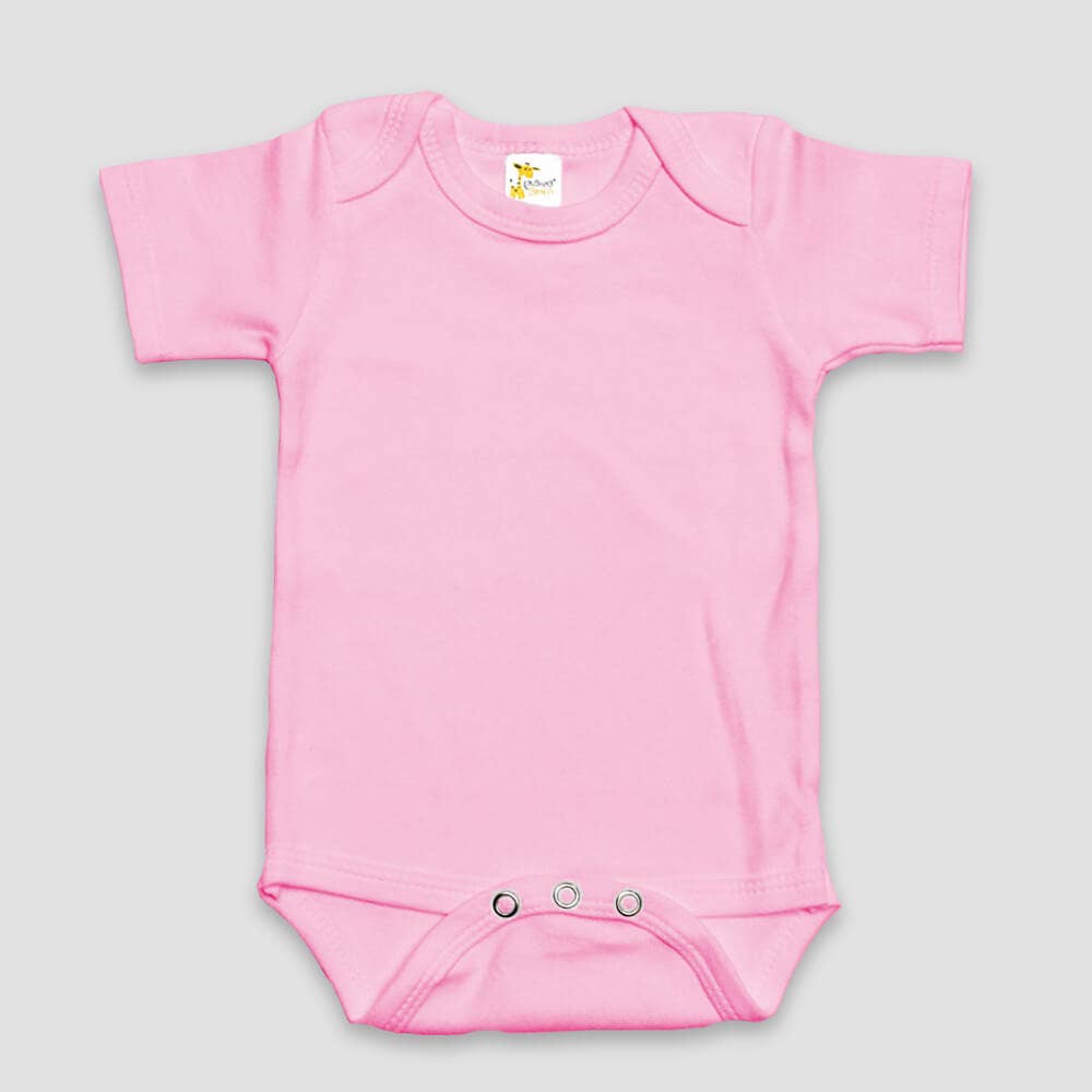 Laughing Giraffe - Wholesale Bodysuit (Non-Footed) - Baby - Premium Cotton Baby Short Sleeve Bodysuit  6-PACK Infant5