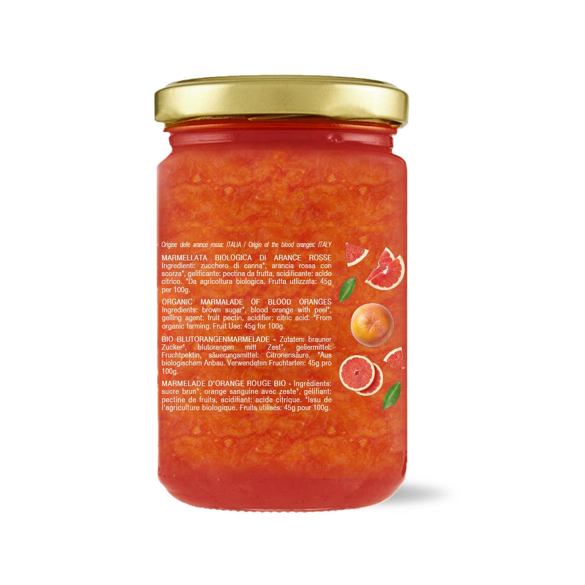 CONVIVIA for italian food lovers - Wholesale Jam/Jelly - Organic red orange jam 360g1