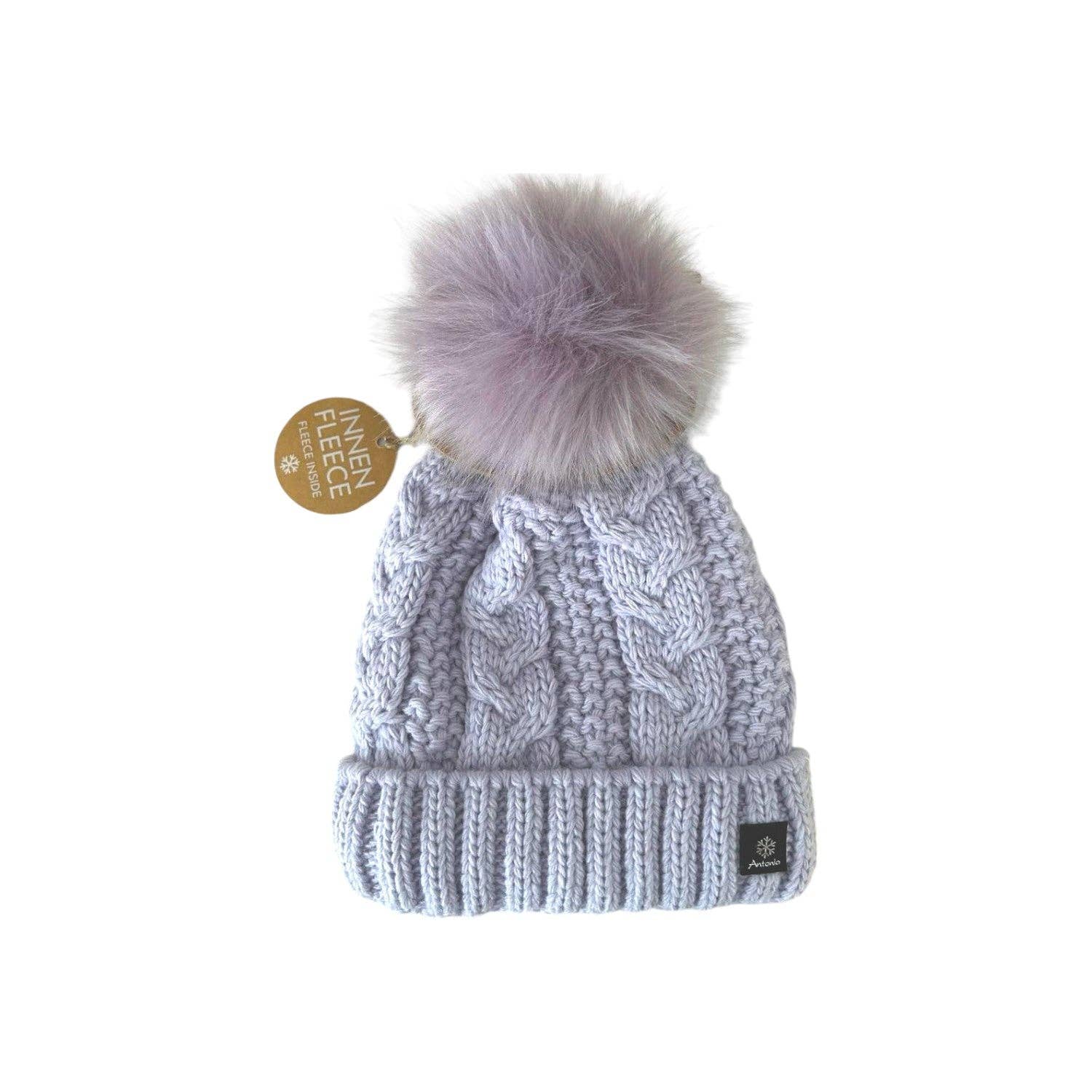 VewoTex - Wholesale Beanie - Women's - Knitted hat for women » lined winter hat with fleece » bobble hat » women's hat with cable pattern0