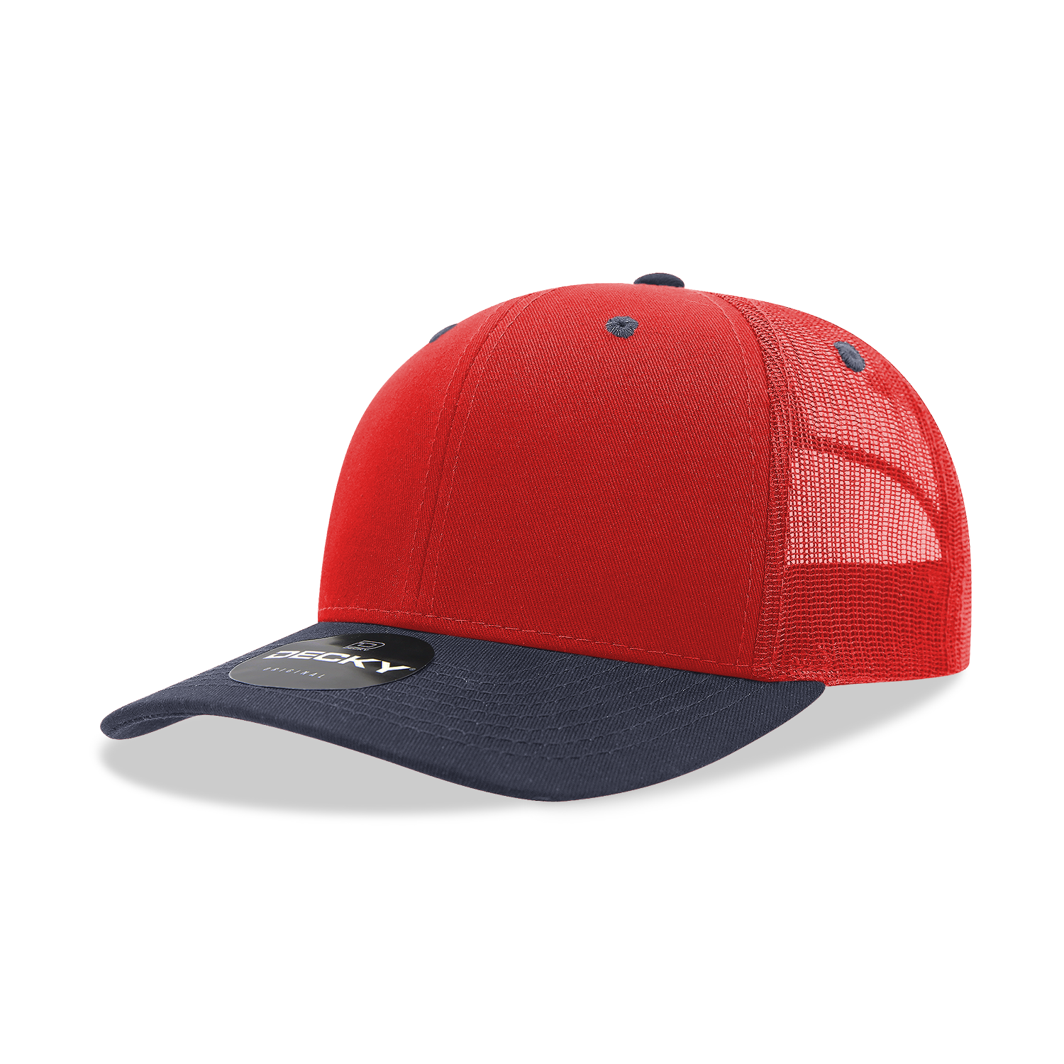 The Park Wholesale - Vente Casquette de camionneur – unisexe - Casquette Trucker classique Decky 6021, 6 panneaux, style mid pro43
