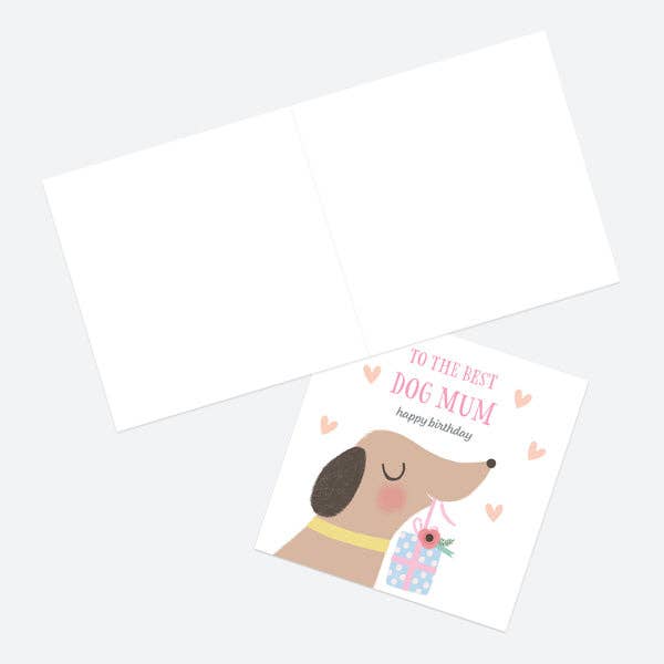 Dotty About Paper – wholesale Birthday card – Dog Birthday Card - Best Dog Mum1
