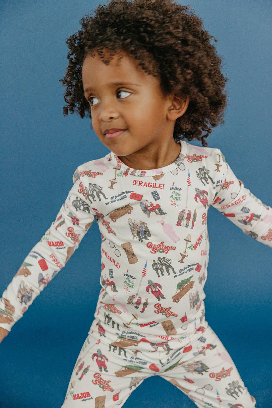 Copper Pearl - Wholesale Sleepwear Set - Kids - 2pc Long Sleeve Pajama Set - A Christmas Story3