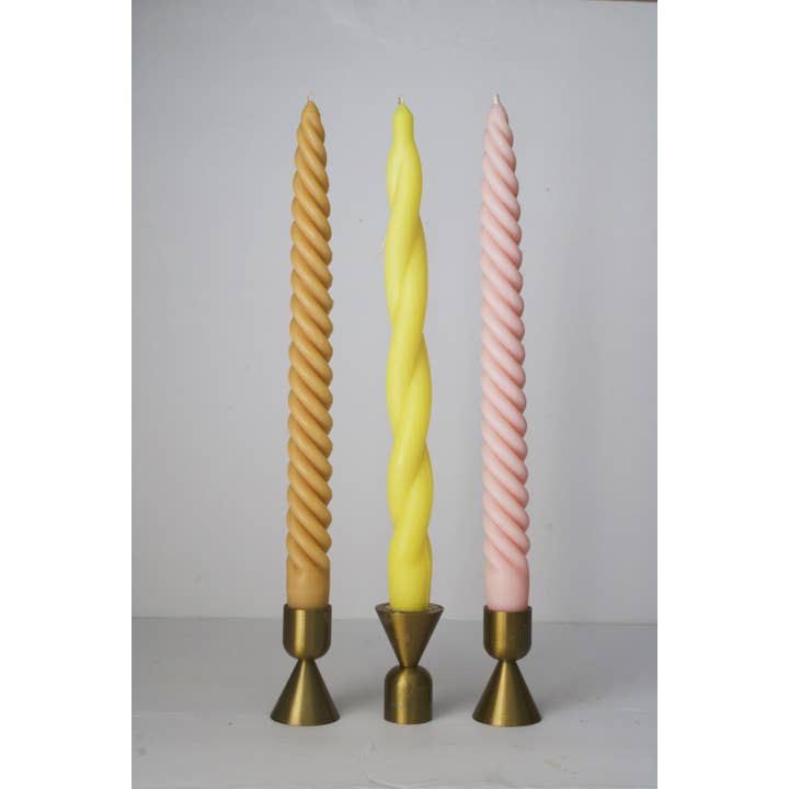 MarneyAsh - Wholesale Tapered candle/candlestick - Spiral Taper Candlesticks, Modern Soy Beeswax Taper Candles7