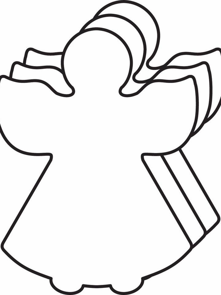 Recorte pequeño de un solo color - Ángel para venta al por mayor de Creative Shapes Etc.